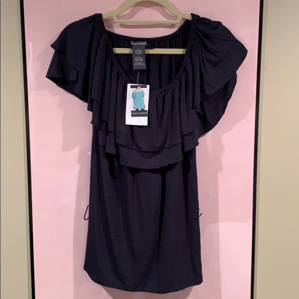 New Chelsea & Theodore Large 4-way top Navy Blue